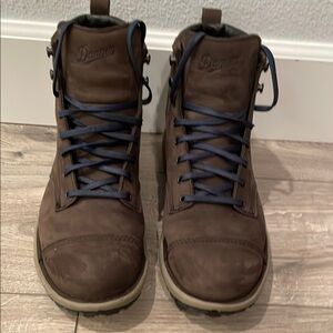 Danner Dark Brown Boots with Navy Laces